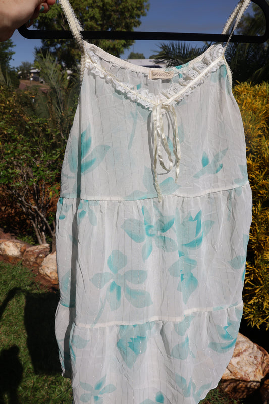 Floral sheer top - Size 6-8